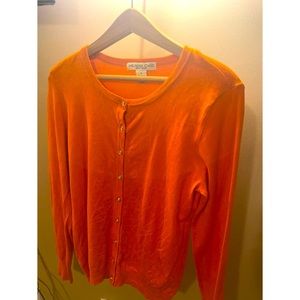 Orange cardigan
